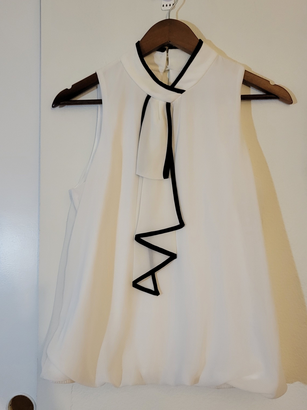 BCX White Top with Black Label Detail
